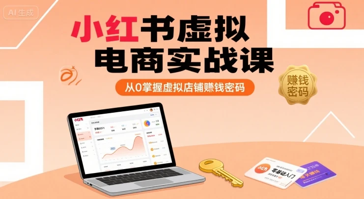 【精】小红书虚拟电商实战课,从0掌握虚拟店铺賺钱密码(更新)-创业猫 【精】小红书虚拟电商实战课,从0掌握虚拟店铺賺钱密码(更新)