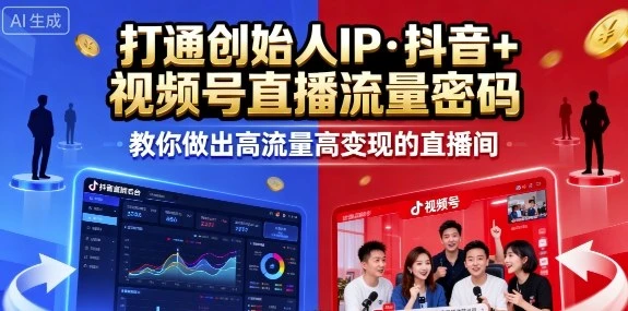 【精】25年直播9-10两期线下课,打通创始人IP,抖音+视频号直播流量密码,教你做出高流量高变现的直播间-创业猫 【精】25年直播9-10两期线下课,打通创始人IP,抖音+视频号直播流量密码,教你做出高流量高变现的直播间