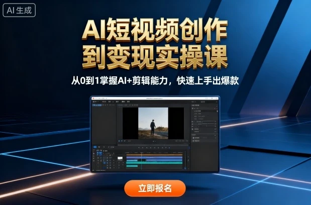 【精】AI短视频创作到变现实操课,从0到1掌握AI+剪辑能力,快速上手出爆款(更新10月)-创业猫 【精】AI短视频创作到变现实操课,从0到1掌握AI+剪辑能力,快速上手出爆款(更新10月)