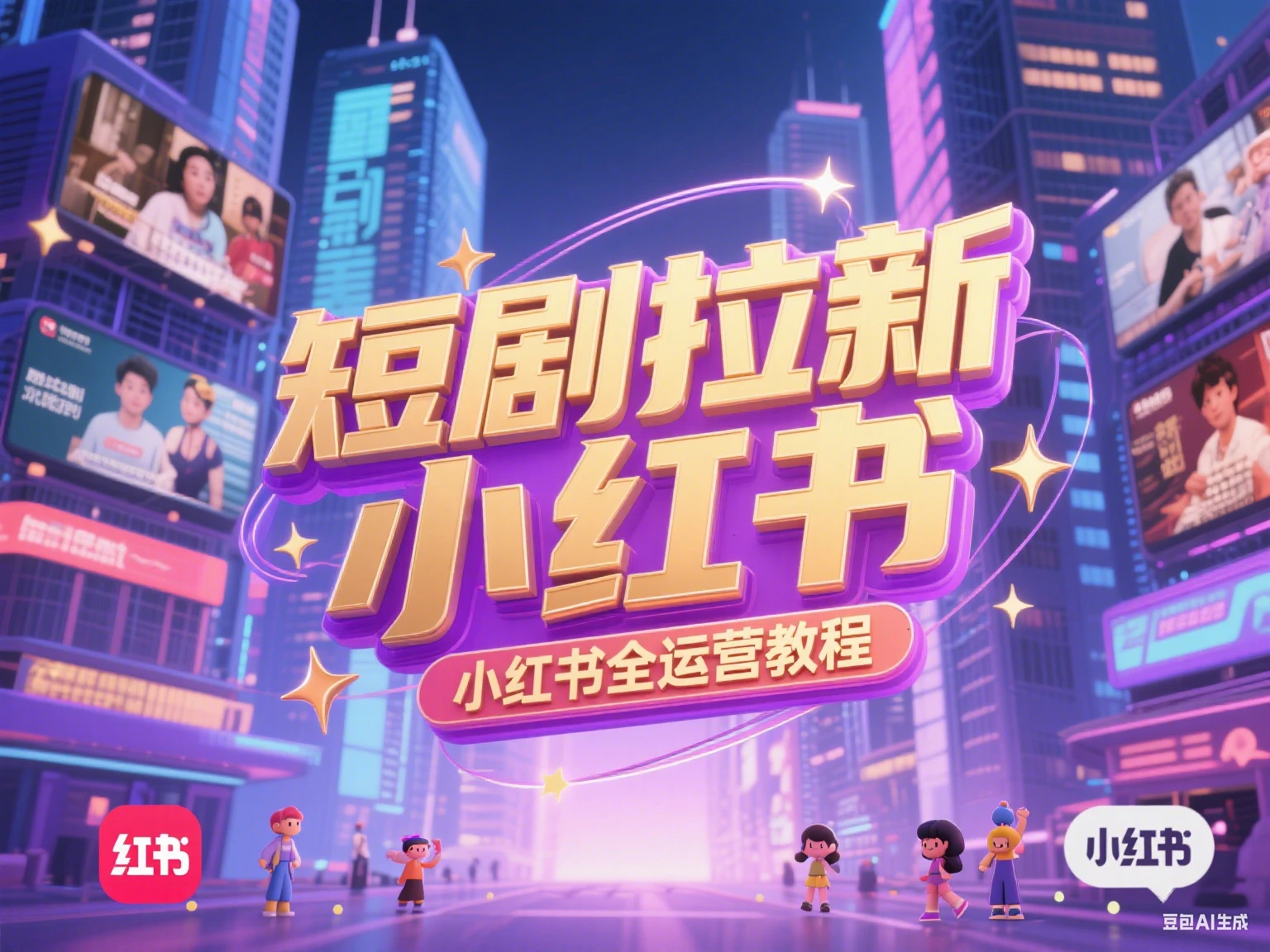 【精】短剧拉新  小红书全运营教程