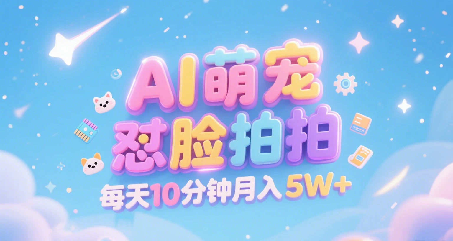 【精】AI萌宠怼脸拍 萌宠赛道 精准高客单   每天十分钟 附提示词文案库  代替做素材 卖提示词 卖虚拟资料  卖宠物产品 做宠物私人定制产品  带徒弟 带陪跑 卖课  创作者分成 月入5W+