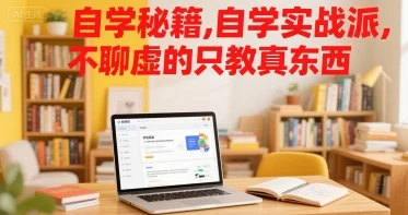 【精】自学秘籍，自学实战派，不聊虚的只教真东西