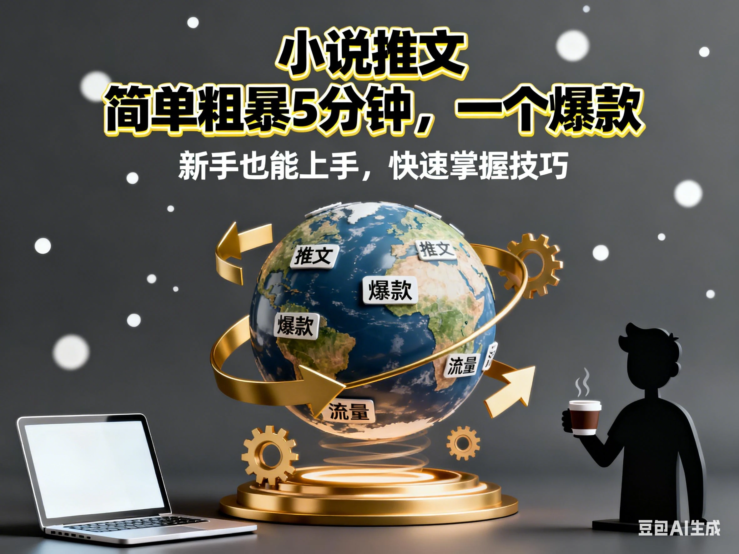 小说推文 简单粗爆5分种，一个爆款