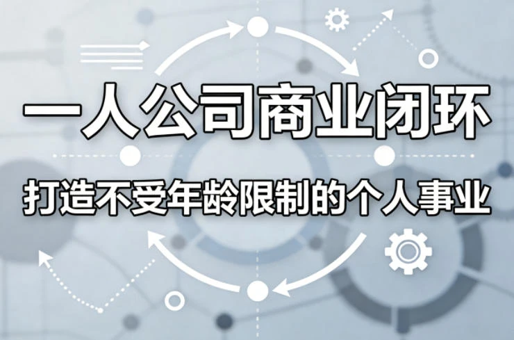 【精】一人公司商业闭环，打造一份不受年龄限制的个人事业