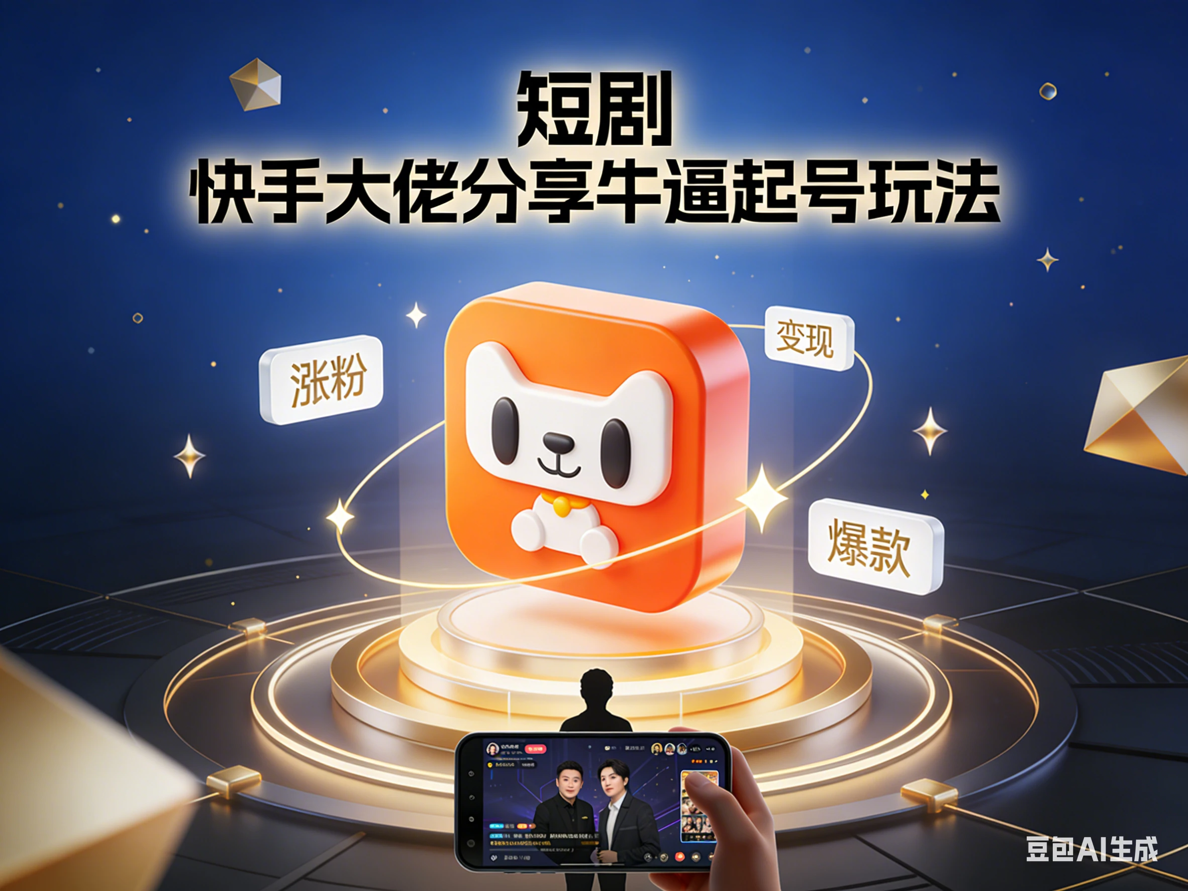 短剧 快手大佬分享牛逼起号玩法