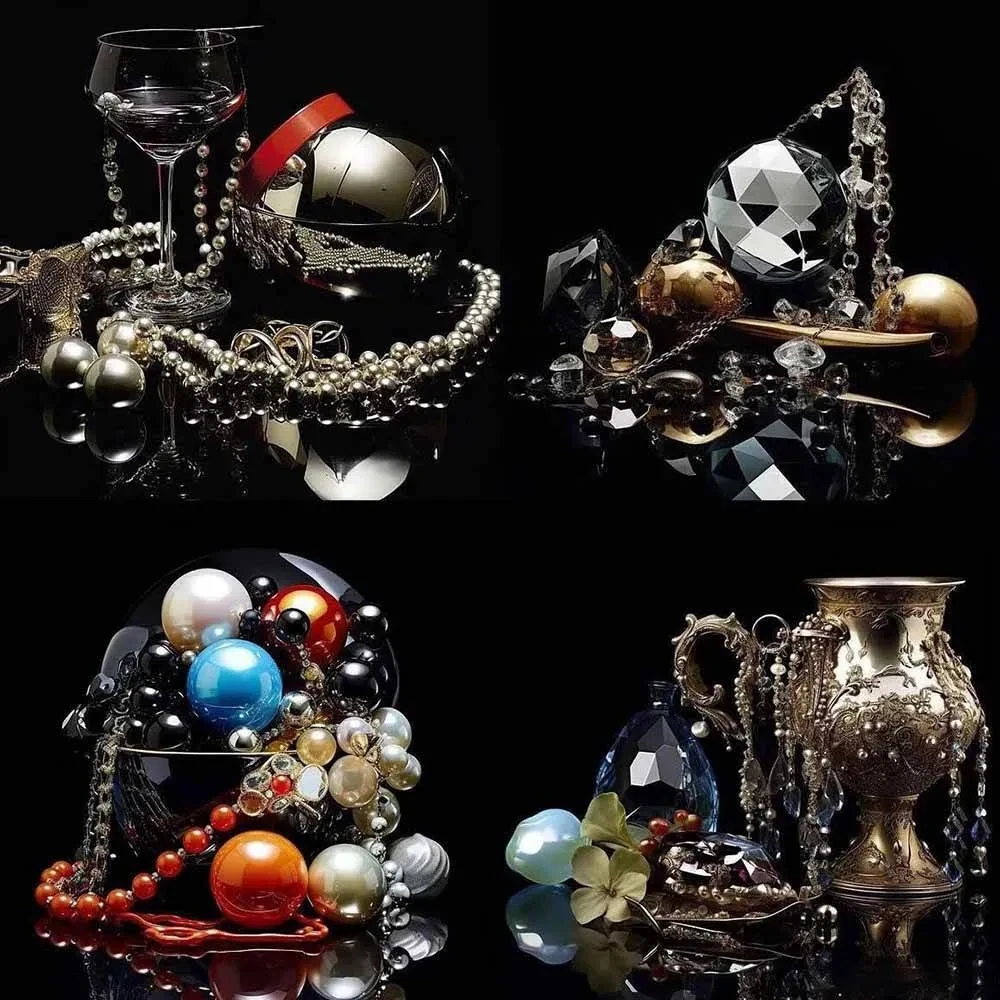 460+专业Midjourney珠宝摄影AI提示词+成效果图,戒指/项链/耳环/手链/宝石/及奢侈配饰等全品类 460+专业Midjourney珠宝摄影AI提示词+成效果图,戒指/项链/耳环/手链/宝石/及奢侈配饰等全品类