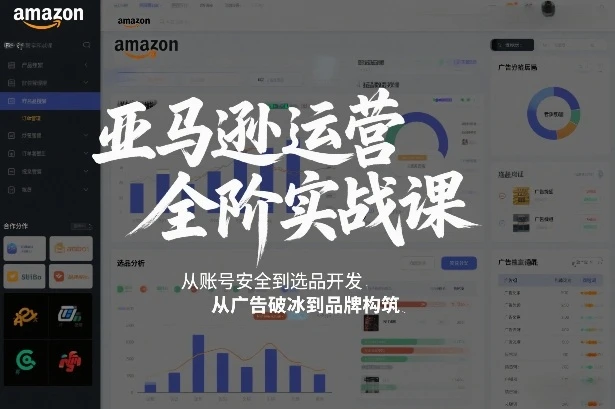 【精】亚马逊运营全阶实战课,从账号安全到选品开发,从广告破冰到品牌构筑(更新2026) 【精】亚马逊运营全阶实战课,从账号安全到选品开发,从广告破冰到品牌构筑(更新2026)