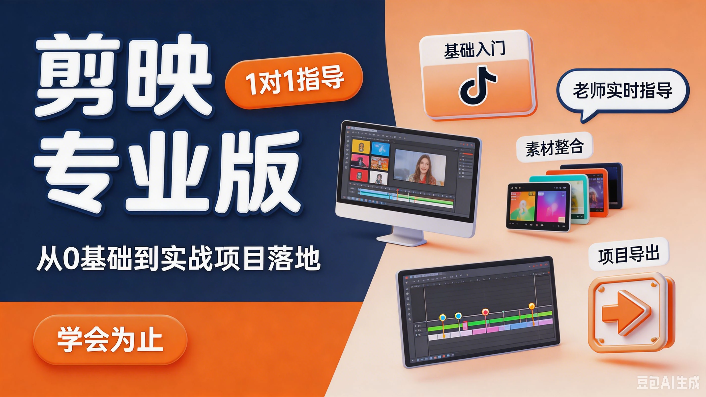 【精】剪映专业版,从0基础到实战项目落地,1对1指导 学会为止 【精】剪映专业版,从0基础到实战项目落地,1对1指导 学会为止