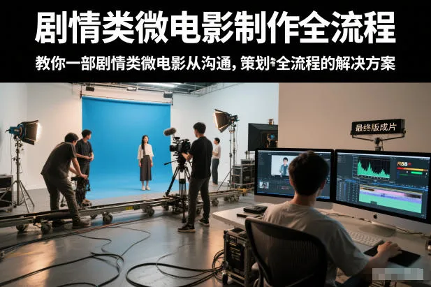 【精】剧情类微电影制作全流程，教你一部剧情类微电影从沟通，策划到拍摄制作全流程的解决方案