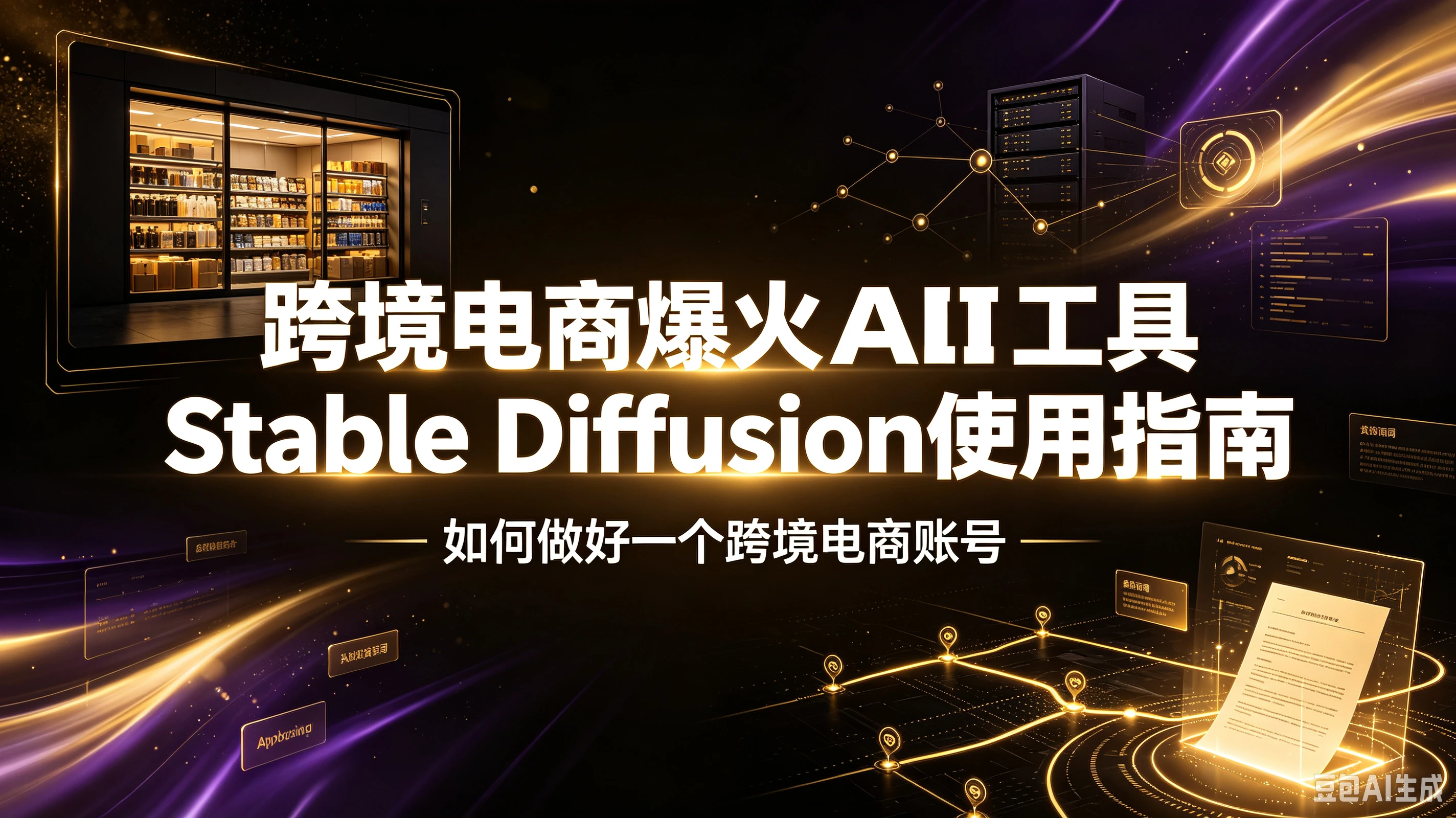 跨境电商爆火AI工具Stable Diffusion使用指南,如何做好一个跨境电商账号