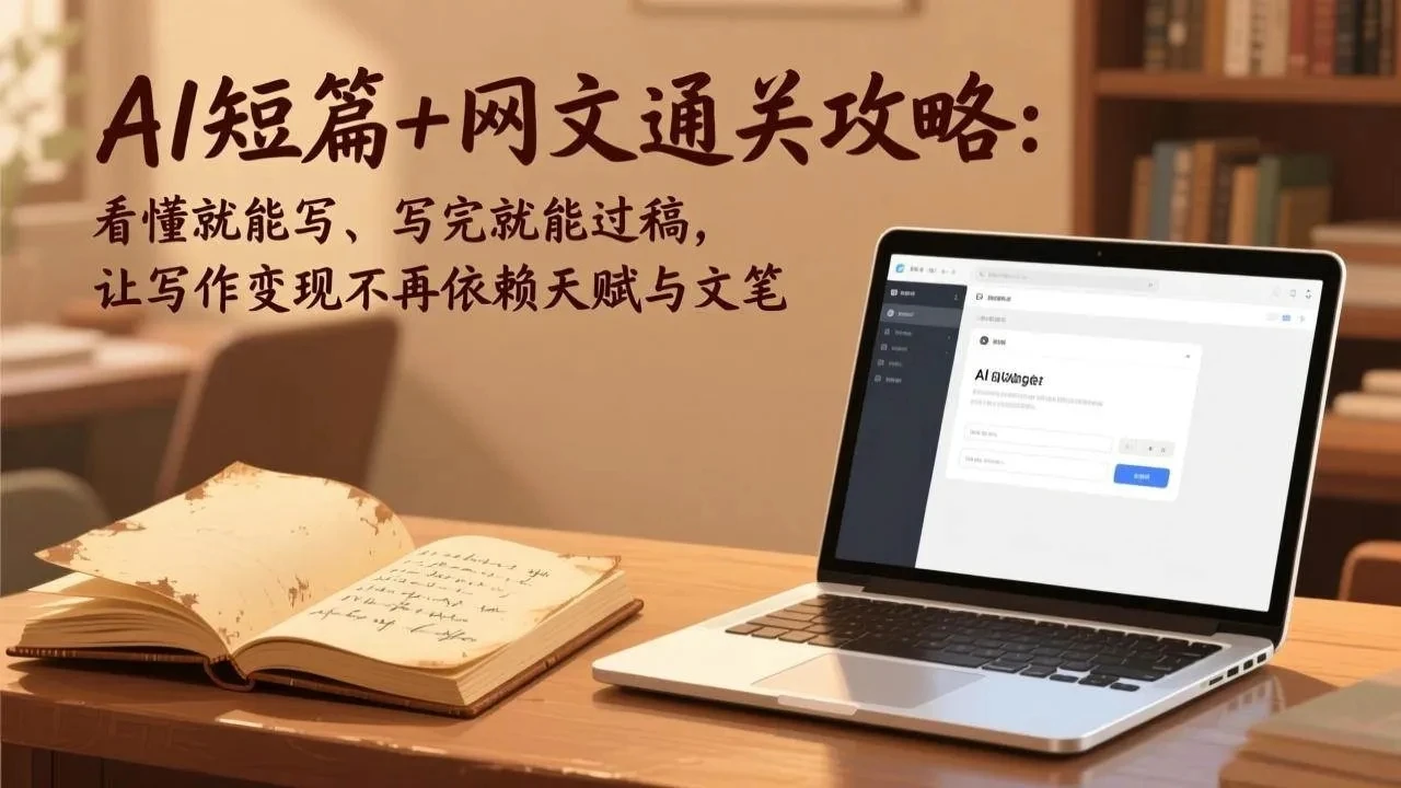 【精】AI短篇+网文通关攻略:看懂就能写、写完就能过稿,让写作变现不再依赖天赋与文笔 【精】AI短篇+网文通关攻略:看懂就能写、写完就能过稿,让写作变现不再依赖天赋与文笔