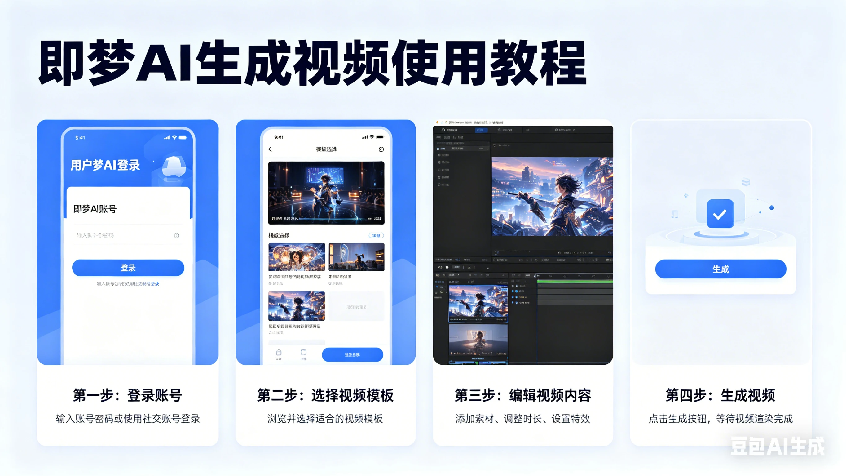 即梦AI生成视频使用教程