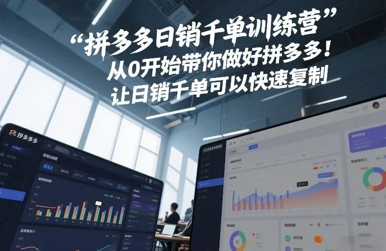 【精】白凤电商·拼多多日销千单训练营,从0开始带你做好拼多多,让日销千单可以快速复制(更新26年3月) 【精】白凤电商·拼多多日销千单训练营,从0开始带你做好拼多多,让日销千单可以快速复制(更新26年3月)