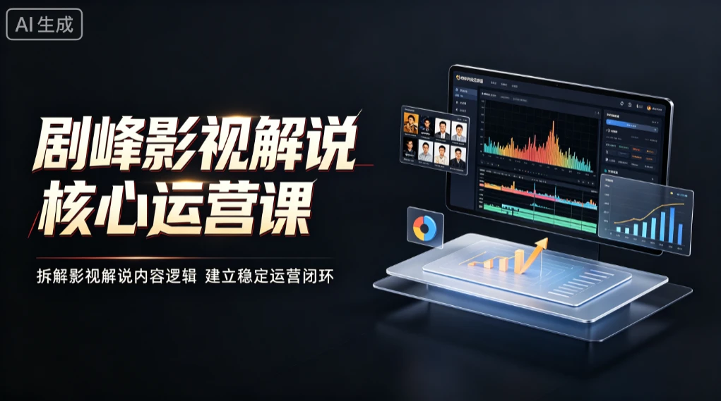 【精】剧峰影视解说核心运营课,拆解影视解说内容逻辑,建立稳定运营闭环 【精】剧峰影视解说核心运营课,拆解影视解说内容逻辑,建立稳定运营闭环