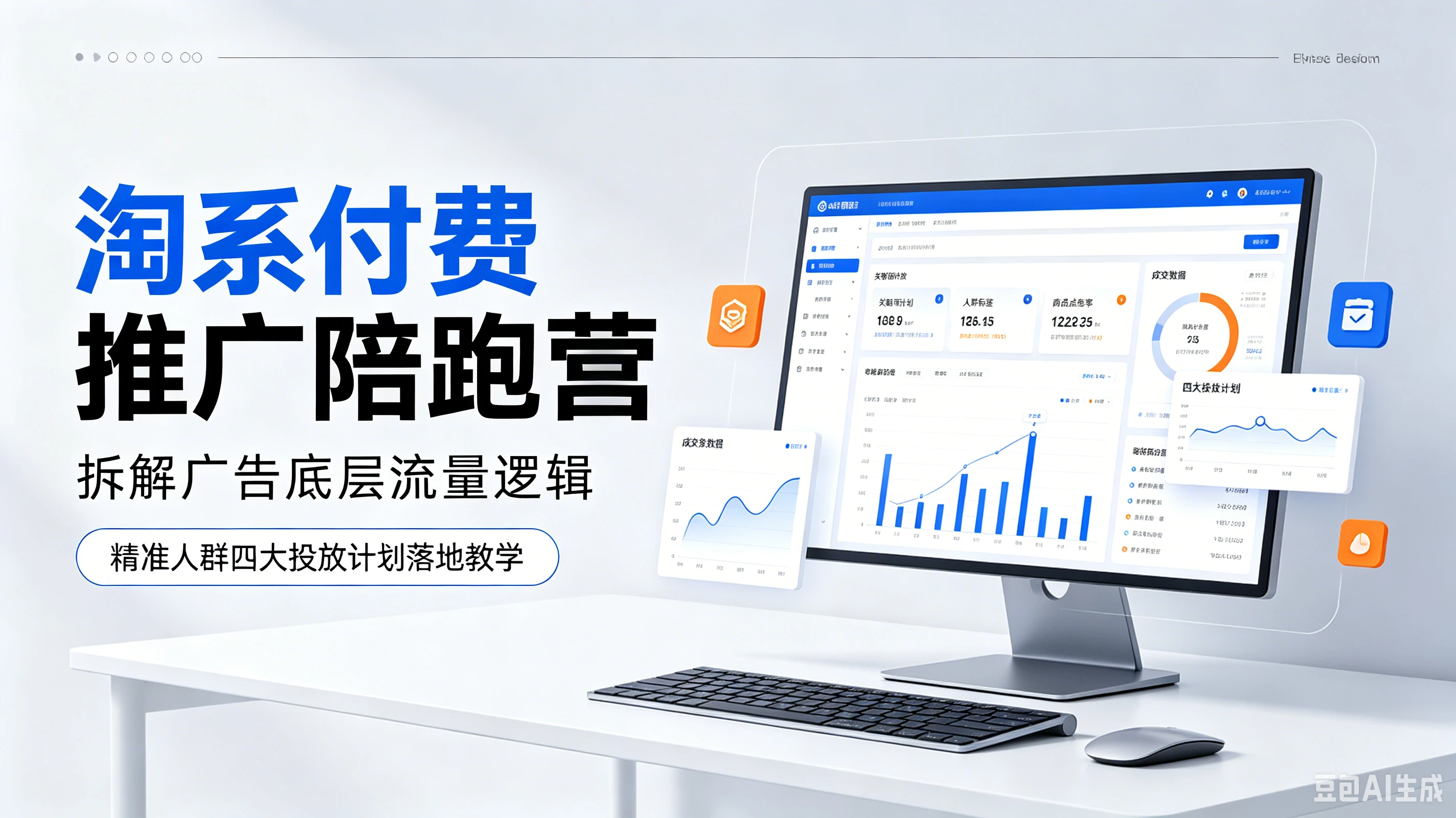 【精】淘系付费推广陪跑营：拆解广告底层流量逻辑，精准人群四大投放计划落地教学（更新26年6月）